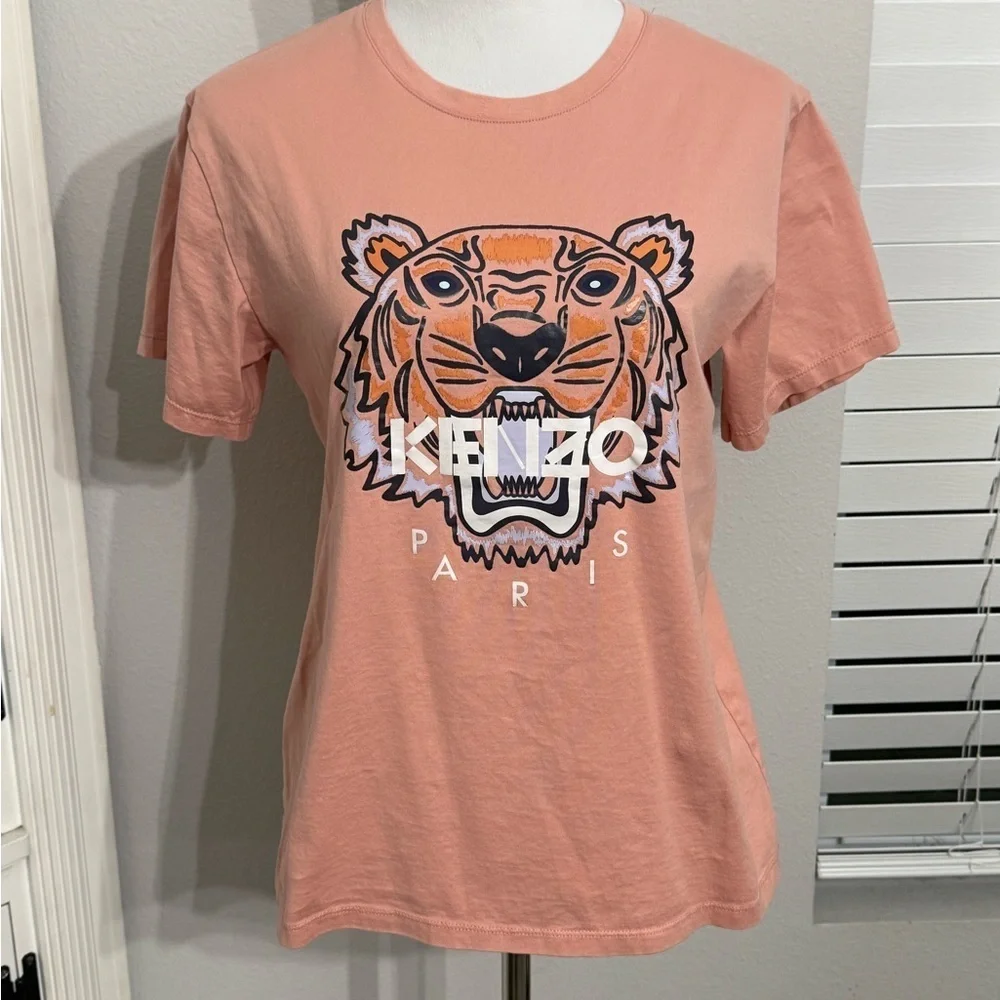 Kenzo Kids Tiger Head-print cotton T-shirt